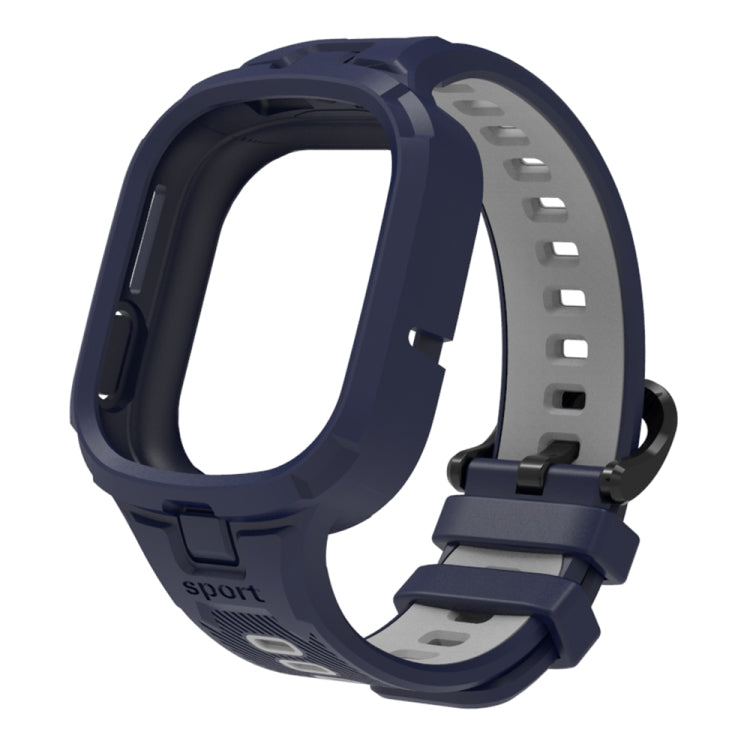 For Honor Watch 4 Two Color Integrated TPU Watch Band(Dark Blue Grey) - Watch Bands by PMC TechLife | Online Shopping South Africa | PMC TechLife | Buy Now Pay Later Mobicred