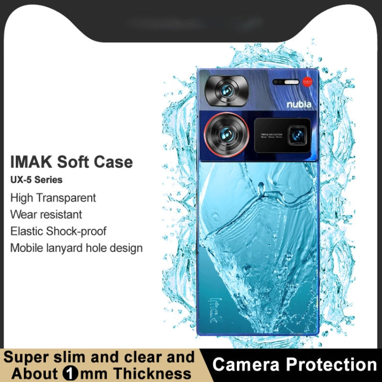 For ZTE nubia Z60 Ultra 5G imak UX-5 Series Transparent Shockproof TPU Protective Case(Transparent) - ZTE Cases by imak | Online Shopping South Africa | PMC TechLife | Buy Now Pay Later Mobicred