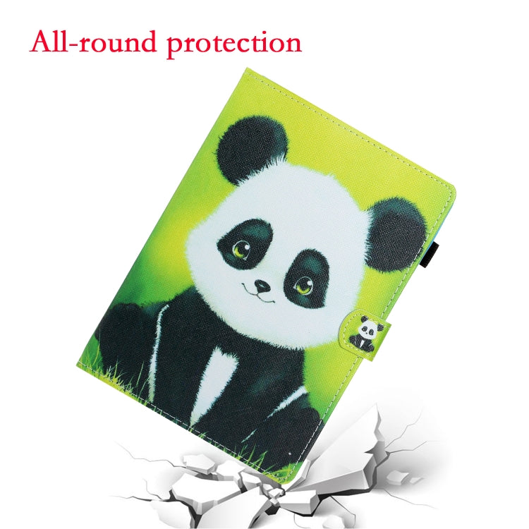 For Lenovo Tab M11/ Xiaoxin Pad 11 2024 Coloured Drawing Stitching Smart Leather Tablet Case(Panda) - Lenovo by PMC Jewellery | Online Shopping South Africa | PMC Jewellery | Buy Now Pay Later Mobicred