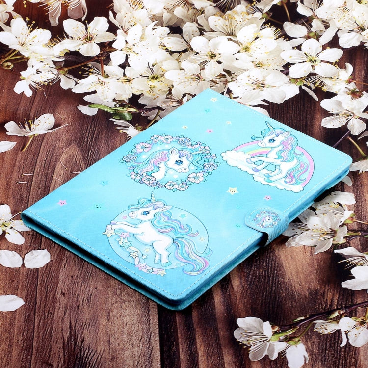 For Lenovo Tab M11/ Xiaoxin Pad 11 2024 Coloured Drawing Stitching Smart Leather Tablet Case(Unicorn) - Lenovo by PMC Jewellery | Online Shopping South Africa | PMC Jewellery | Buy Now Pay Later Mobicred