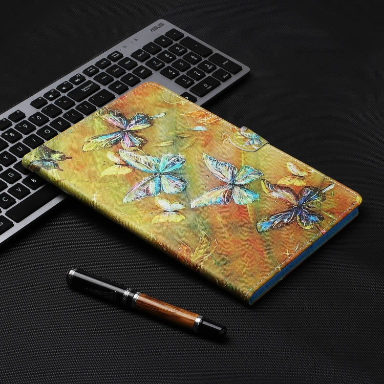 For Lenovo Tab M11/ Xiaoxin Pad 11 2024 Coloured Drawing Stitching Smart Leather Tablet Case(Butterfly) - Lenovo by PMC Jewellery | Online Shopping South Africa | PMC Jewellery | Buy Now Pay Later Mobicred