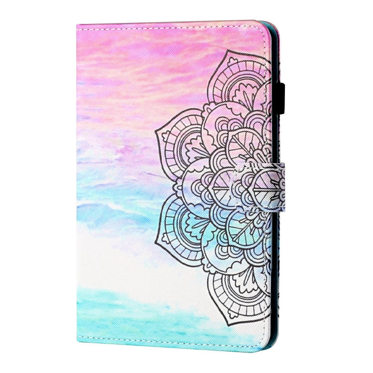 For Lenovo Tab P12 2023 / TB370FU Coloured Drawing Stitching Smart Leather Tablet Case(Colorful Mandala) - Lenovo by PMC TechLife | Online Shopping South Africa | PMC TechLife | Buy Now Pay Later Mobicred