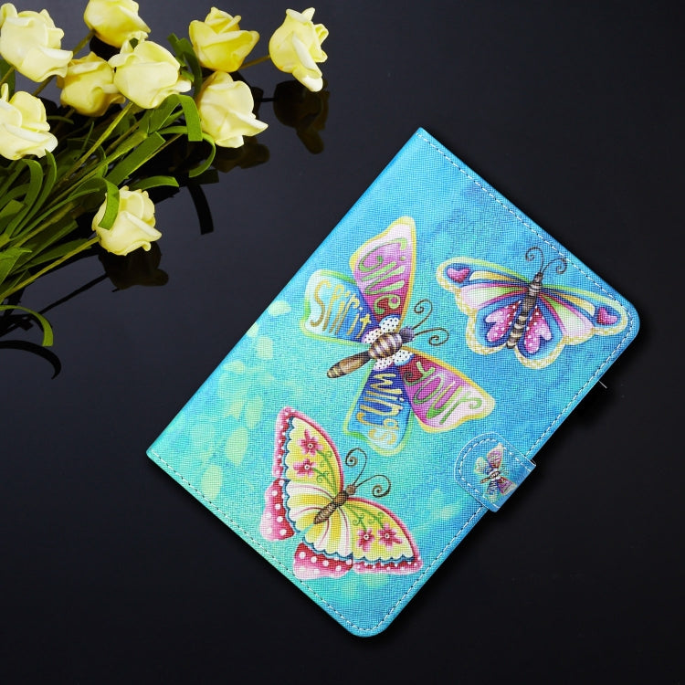 For Lenovo Tab P12 2023 / TB370FU Coloured Drawing Stitching Smart Leather Tablet Case(Colorful Butterflies) - Lenovo by PMC TechLife | Online Shopping South Africa | PMC TechLife | Buy Now Pay Later Mobicred