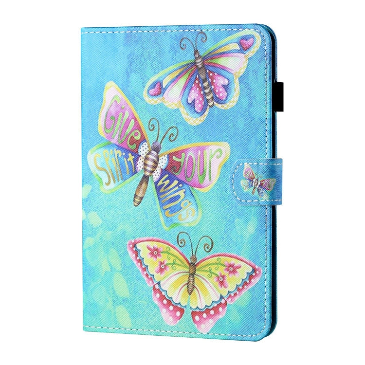 For Lenovo Tab P12 2023 / TB370FU Coloured Drawing Stitching Smart Leather Tablet Case(Colorful Butterflies) - Lenovo by PMC TechLife | Online Shopping South Africa | PMC TechLife | Buy Now Pay Later Mobicred