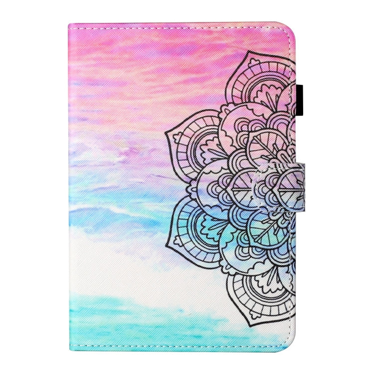 For Lenovo Tab M11/ Xiaoxin Pad 11 2024 Coloured Drawing Stitching Smart Leather Tablet Case(Colorful Mandala) - Lenovo by PMC Jewellery | Online Shopping South Africa | PMC Jewellery | Buy Now Pay Later Mobicred
