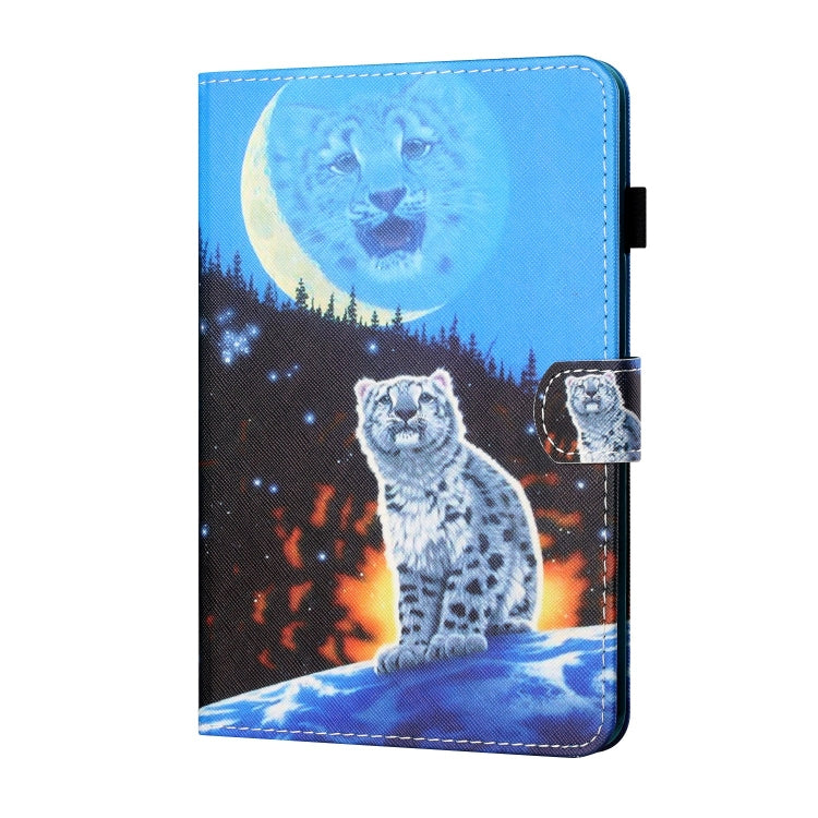 For Lenovo Tab P12 2023 / TB370FU Coloured Drawing Stitching Smart Leather Tablet Case(Double Shadow Tiger) - Lenovo by PMC TechLife | Online Shopping South Africa | PMC TechLife | Buy Now Pay Later Mobicred
