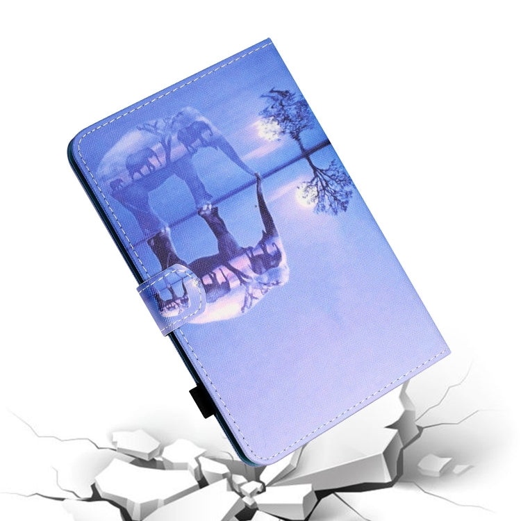 For Lenovo Tab P12 2023 / TB370FU Coloured Drawing Stitching Smart Leather Tablet Case(Tree and Elephant) - Lenovo by PMC TechLife | Online Shopping South Africa | PMC TechLife | Buy Now Pay Later Mobicred