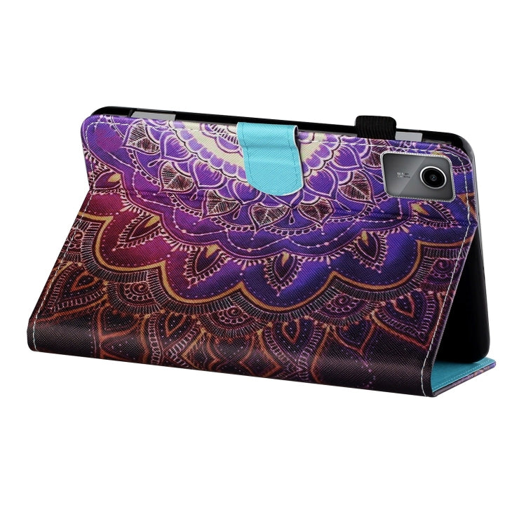 For Lenovo Tab M11/ Xiaoxin Pad 11 2024 Coloured Drawing Stitching Smart Leather Tablet Case(Mandala Flower) - Lenovo by PMC Jewellery | Online Shopping South Africa | PMC Jewellery | Buy Now Pay Later Mobicred