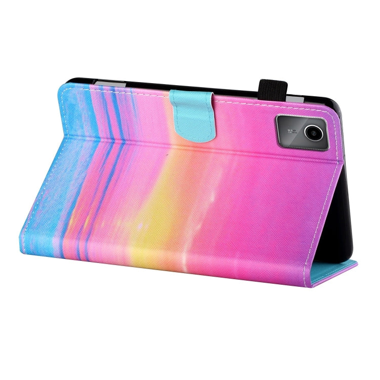 For Lenovo Tab M11/ Xiaoxin Pad 11 2024 Coloured Drawing Stitching Smart Leather Tablet Case(Sunrise) - Lenovo by PMC Jewellery | Online Shopping South Africa | PMC Jewellery | Buy Now Pay Later Mobicred
