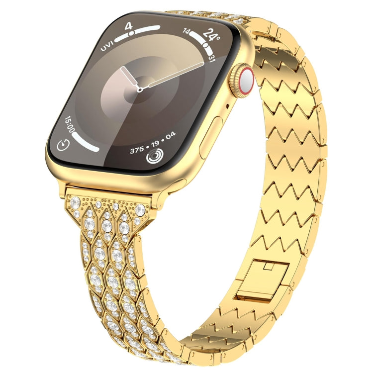 For Apple Watch Series 6 40mm Devil Eye Diamond Bracelet Metal Watch Band(Gold) - free shipping - PMC TechLife - Order now!