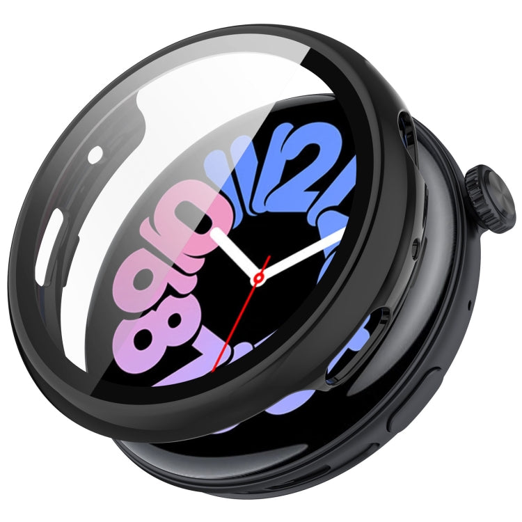 For vivo Watch 3 PC + Tempered Glass Film Integrated Watch Case(Black) - Watch Case by PMC TechLife | Online Shopping South Africa | PMC TechLife | Buy Now Pay Later Mobicred