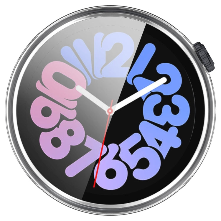 For vivo Watch 3 PC + Tempered Glass Film Integrated Watch Case(Transparent White) - Watch Case by PMC TechLife | Online Shopping South Africa | PMC TechLife | Buy Now Pay Later Mobicred