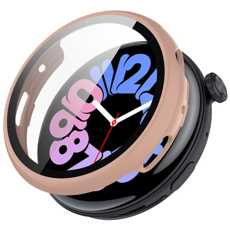 For vivo Watch 3 PC + Tempered Glass Film Integrated Watch Case(Pink) - Watch Case by PMC TechLife | Online Shopping South Africa | PMC TechLife | Buy Now Pay Later Mobicred