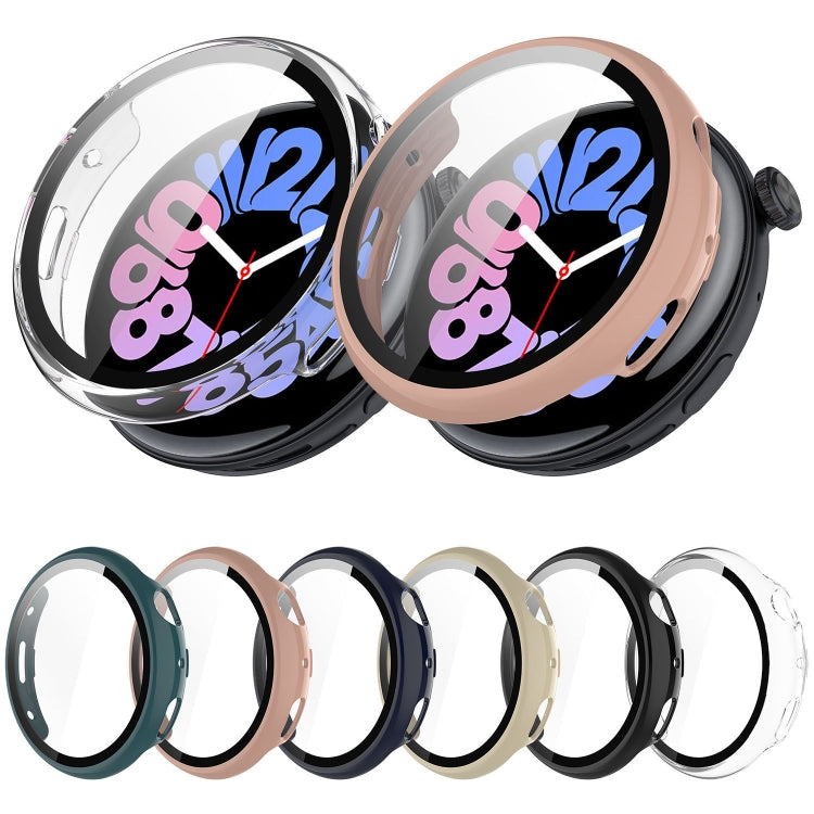 For vivo Watch 3 PC + Tempered Glass Film Integrated Watch Case(Pink) - Watch Case by PMC TechLife | Online Shopping South Africa | PMC TechLife | Buy Now Pay Later Mobicred