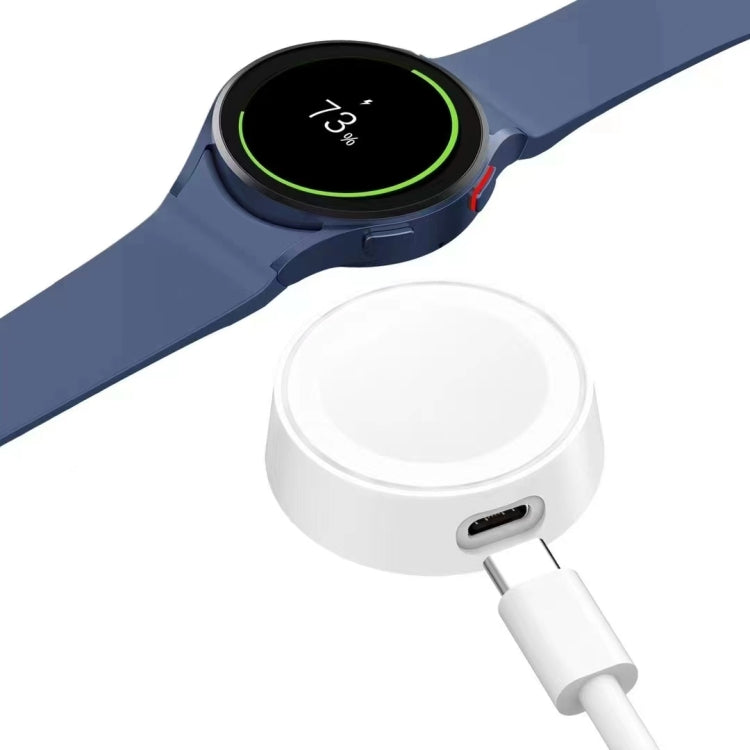 For Samsung Galaxy Watch Series Portable Smart Watch Magnetic Wireless Charger(White) - Charger by PMC TechLife | Online Shopping South Africa | PMC TechLife