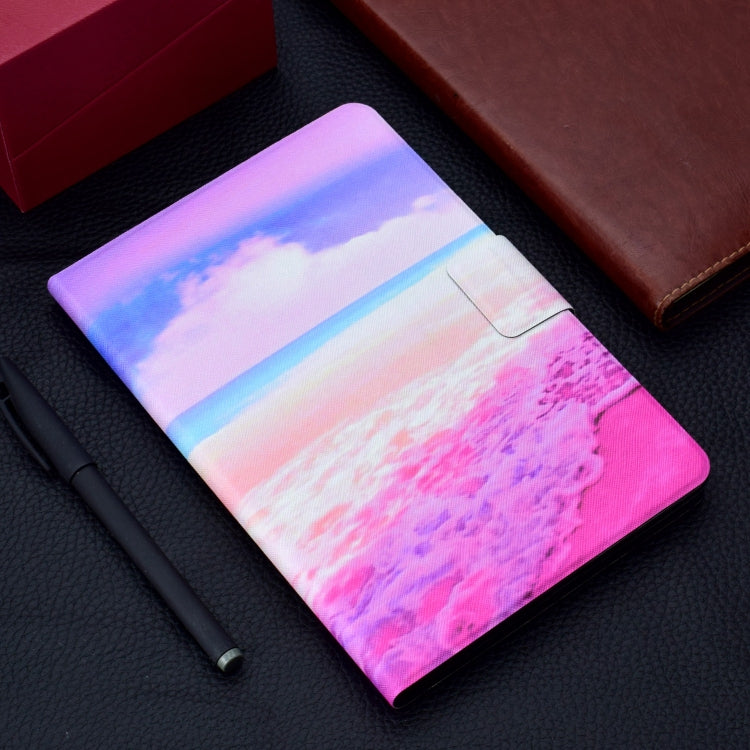 For Lenovo Tab M11/ Xiaoxin Pad 11 2024 Voltage Coloured Drawing Smart Leather Tablet Case(Pink Beach) - free shipping - PMC Jewellery - Order now!