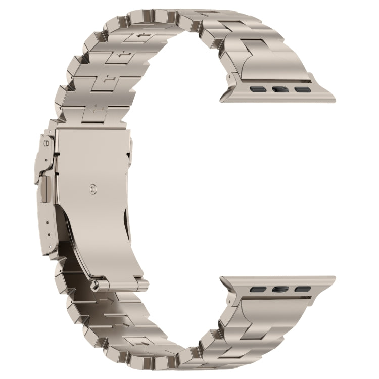 For Apple Watch Series 9 45mm Butterfly Type Titanium Steel Watch Band(Titanium) - Watch Bands by PMC TechLife | Online Shopping South Africa | PMC TechLife