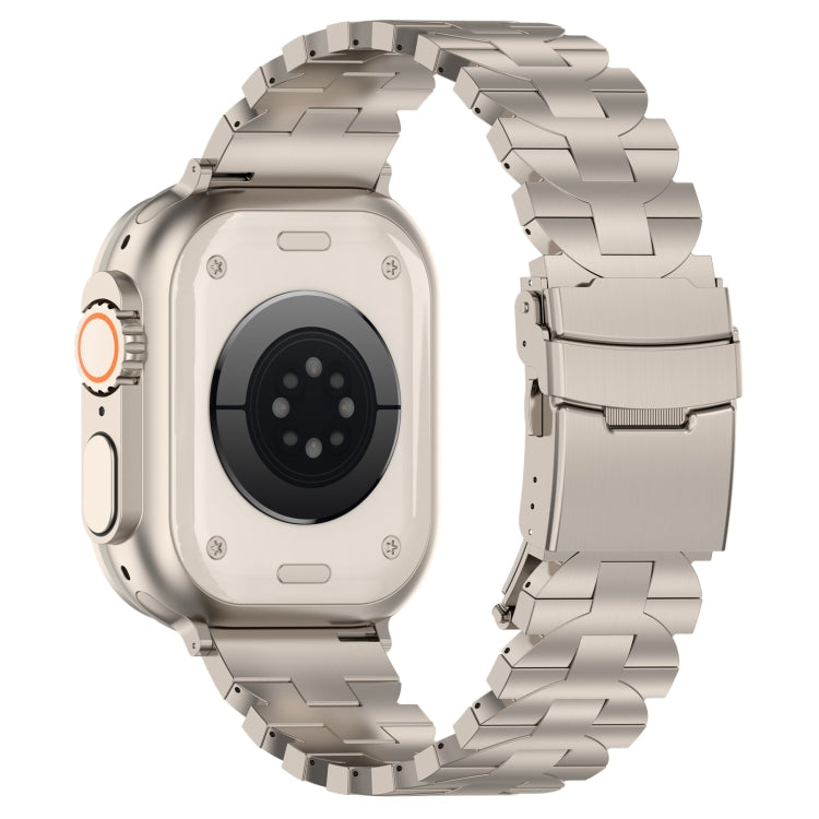 For Apple Watch Series 6 40mm Butterfly Type Titanium Steel Watch Band(Titanium) - Watch Bands by PMC TechLife | Online Shopping South Africa | PMC TechLife