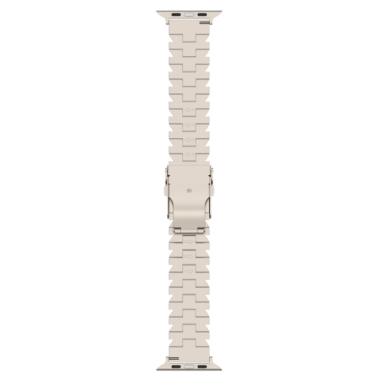 For Apple Watch Series 5 40mm Butterfly Type Titanium Steel Watch Band(Grey) - Watch Bands by PMC TechLife | Online Shopping South Africa | PMC TechLife | Buy Now Pay Later Mobicred