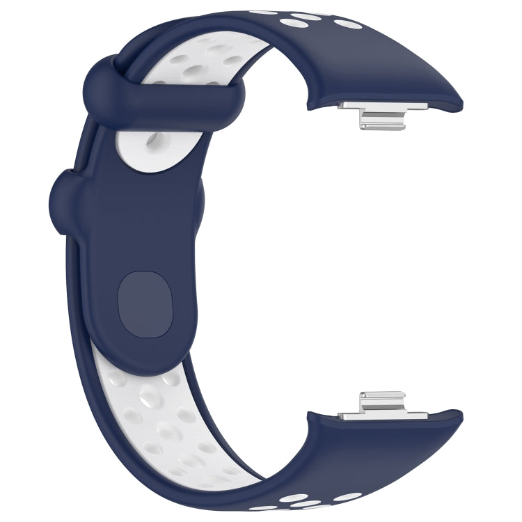 For Redmi Watch 4 Two Color Silicone Sports Watch Band(Midnight Blue White) - Watch Bands by PMC TechLife | Online Shopping South Africa | PMC TechLife