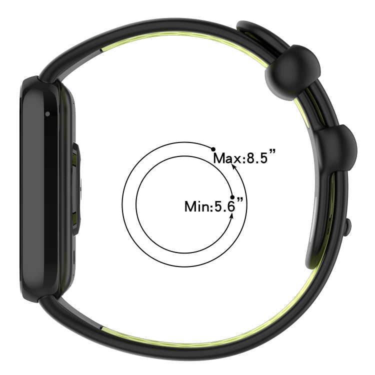 For Redmi Watch 4 Two Color Silicone Sports Watch Band(Red White) - Watch Bands by PMC TechLife | Online Shopping South Africa | PMC TechLife
