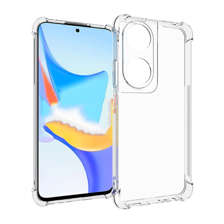 For Honor Play 50 Plus 5G / 8T 5G / X7b 4G Shockproof Non-slip Thickening TPU Phone Case(Transparent) - Honor Cases by PMC TechLife | Online Shopping South Africa | PMC TechLife