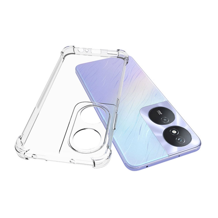 For Honor Play 50 Plus 5G / 8T 5G / X7b 4G Shockproof Non-slip Thickening TPU Phone Case(Transparent) - Honor Cases by PMC TechLife | Online Shopping South Africa | PMC TechLife