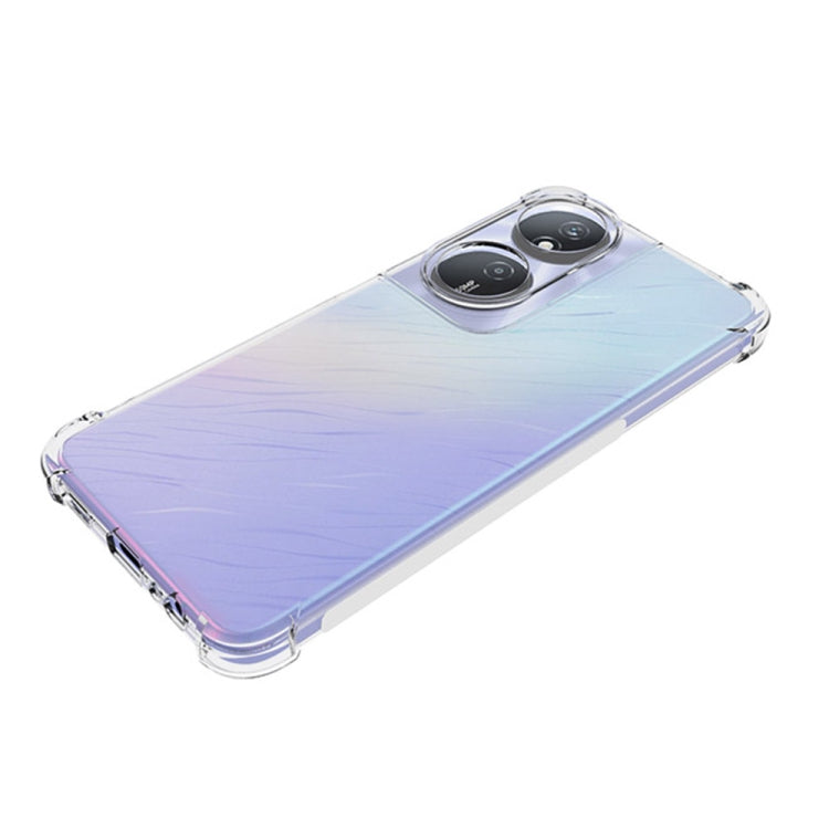 For Honor Play 50 Plus 5G / 8T 5G / X7b 4G Shockproof Non-slip Thickening TPU Phone Case(Transparent) - Honor Cases by PMC TechLife | Online Shopping South Africa | PMC TechLife