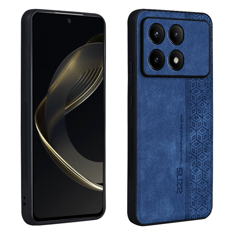 For Xiaomi Redmi K70 Pro AZNS 3D Embossed Skin Feel Phone Case(Sapphire Blue) - free shipping - PMC Jewellery - Order now!