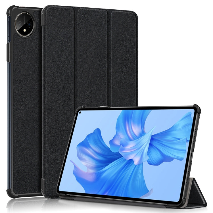 For Huawei MatePad Pro 11 2024 / 2022 Custer Pure Color 3-Fold Smart Leather Tablet Case(Black) - Huawei by PMC Jewellery | Online Shopping South Africa | PMC Jewellery | Buy Now Pay Later Mobicred
