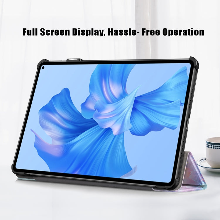 For Huawei MatePad Pro 11 2024 / 2022 Coloured Drawing 3-Fold Smart Leather Tablet Case(Dream Deer) - Huawei by PMC Jewellery | Online Shopping South Africa | PMC Jewellery | Buy Now Pay Later Mobicred
