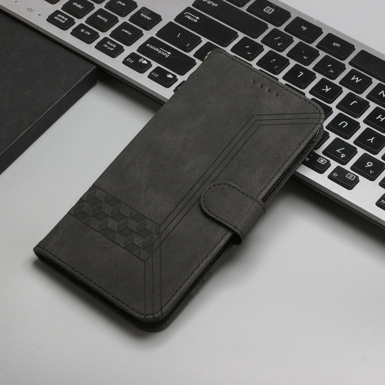 For Xiaomi Redmi K70 Cubic Skin Feel Flip Leather Phone Case(Black) - Xiaomi Cases by PMC Jewellery | Online Shopping South Africa | PMC Jewellery | Buy Now Pay Later Mobicred
