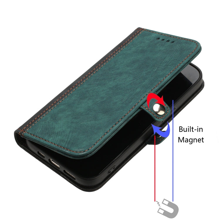 For Google Pixel 9 Pro Side Buckle Double Fold Hand Strap Leather Phone Case(Dark Green) - Google Cases by PMC TechLife | Online Shopping South Africa | PMC TechLife | Buy Now Pay Later Mobicred