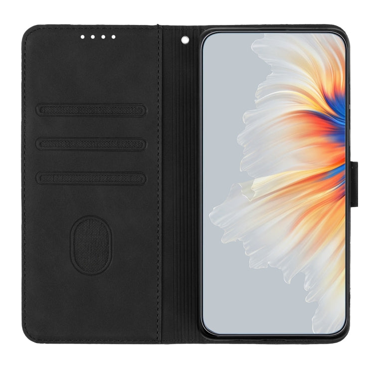 For Google Pixel 9 Heart Pattern Skin Feel Leather Phone Case(Black) - Google Cases by PMC TechLife | Online Shopping South Africa | PMC TechLife | Buy Now Pay Later Mobicred