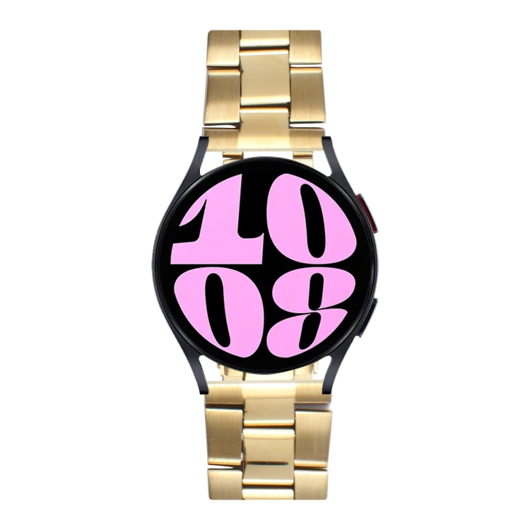 22mm Universal Three-Bead Stainless Steel Watch Band(Gold) - free shipping - PMC TechLife - Order now!