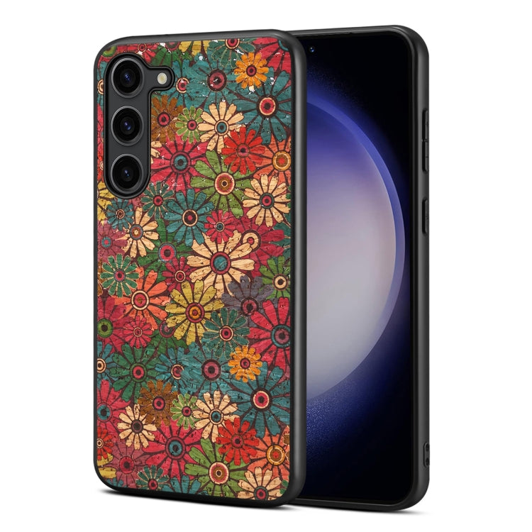 For Samsung Galaxy S24 5G Four Seasons Flower Language Series TPU Phone Case(Spring Green) - Galaxy S24 5G Cases by PMC TechLife | Online Shopping South Africa | PMC TechLife
