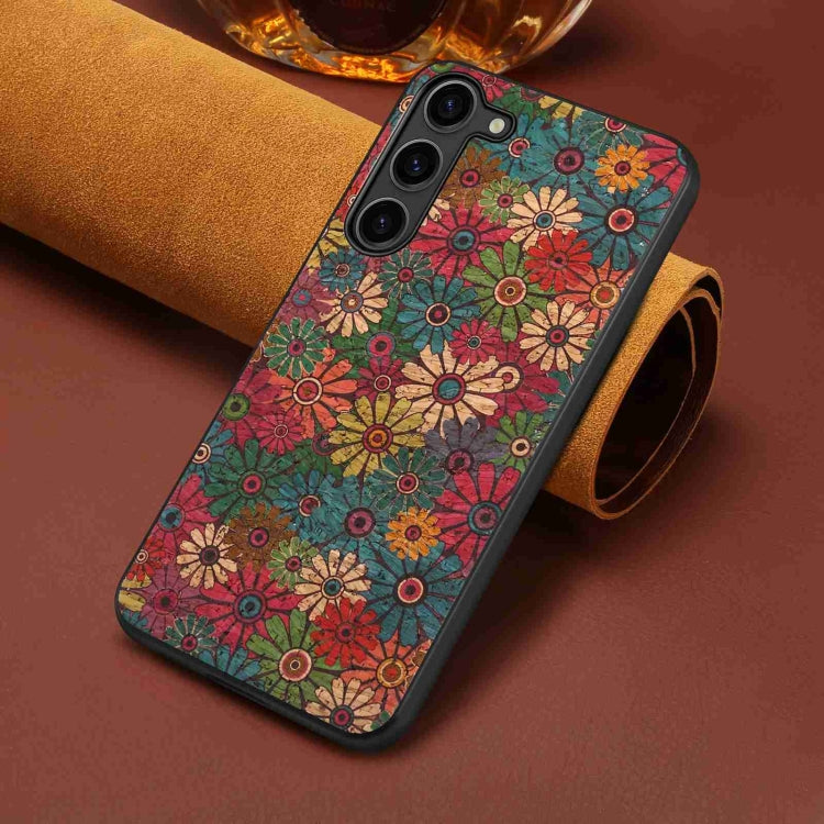 For Samsung Galaxy S24 5G Four Seasons Flower Language Series TPU Phone Case(Spring Green) - Galaxy S24 5G Cases by PMC TechLife | Online Shopping South Africa | PMC TechLife