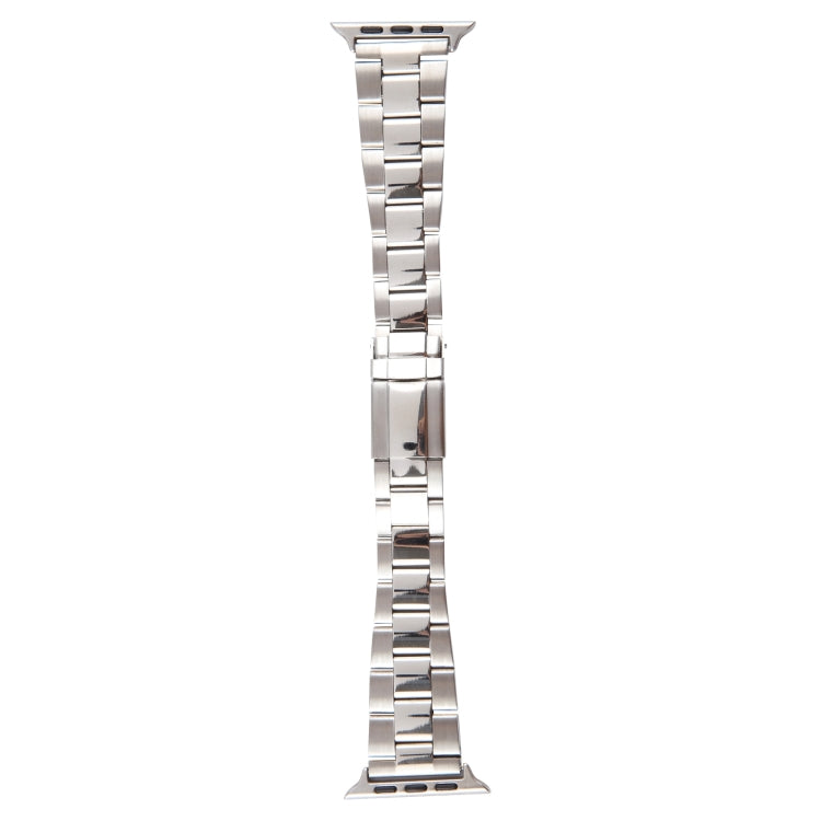 For Apple Watch Series 7 45mm Three-Bead Stainless Steel Watch Band(Silver) - free shipping - PMC TechLife - Order now!