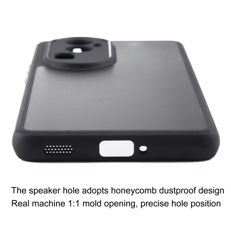 For OPPO Reno10 Pro+ Fine Pore Matte Black TPU + PC Phone Case - OPPO Cases by PMC TechLife | Online Shopping South Africa | PMC TechLife | Buy Now Pay Later Mobicred