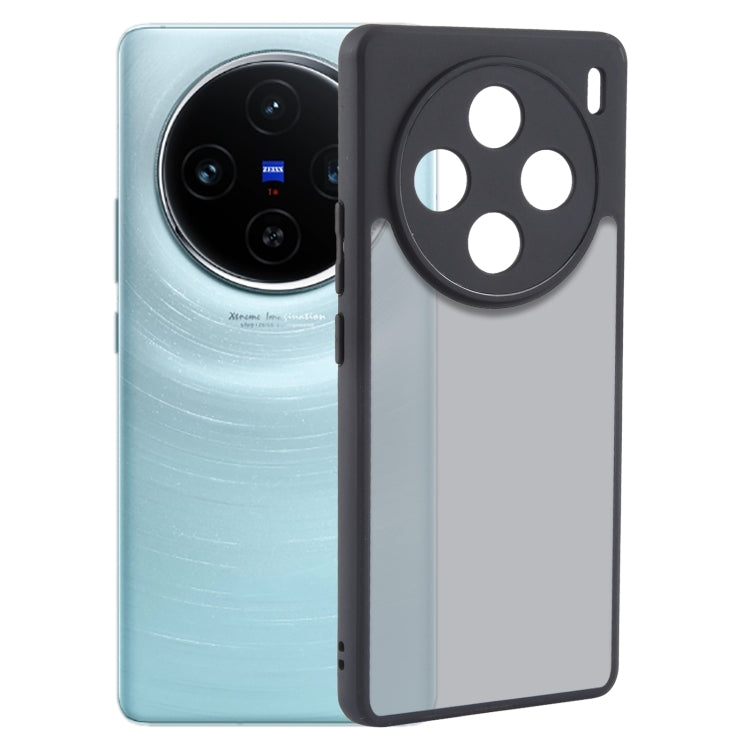 For vivo X100 Fine Pore Matte Black TPU + PC Phone Case - X100 Cases by PMC TechLife | Online Shopping South Africa | PMC TechLife | Buy Now Pay Later Mobicred
