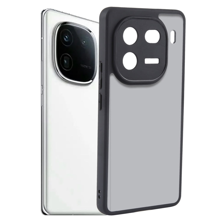 For vivo iQOO 12 Fine Pore Matte Black TPU + PC Phone Case - iQOO 12 Cases by PMC TechLife | Online Shopping South Africa | PMC TechLife | Buy Now Pay Later Mobicred