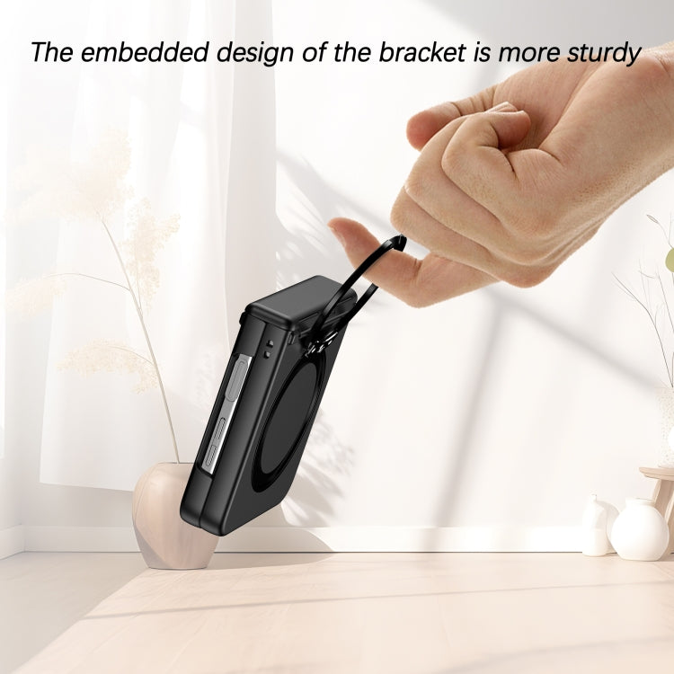 For Samsung Galaxy Z Flip5 5G 360 Degree Stand MagSafe Magnetic All-inclusive Phone Case(Black) - free shipping - PMC TechLife - Order now!