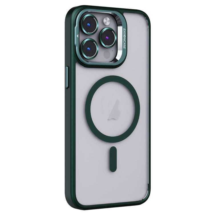 For iPhone 14 Pro Invisible Lens Holder PC + TPU Frosted MagSafe Phone Case(Green) - iPhone 14 Pro Cases by PMC TechLife | Online Shopping South Africa | PMC TechLife