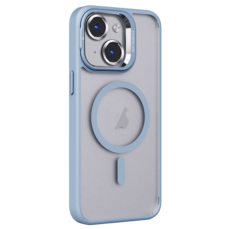 For iPhone 13 Invisible Lens Holder PC + TPU Frosted MagSafe Phone Case(Blue) - iPhone 13 Cases by PMC TechLife | Online Shopping South Africa | PMC TechLife
