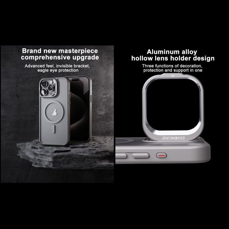 For iPhone 13 Pro Max Invisible Lens Holder PC + TPU Frosted MagSafe Phone Case(White) - iPhone 13 Pro Max Cases by PMC TechLife | Online Shopping South Africa | PMC TechLife | Buy Now Pay Later Mobicred