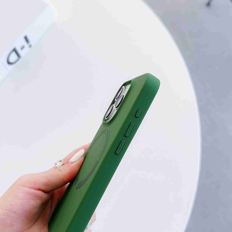 For iPhone 13 MagSafe Magnetic Liquid Silicone Phone Case(White) - iPhone 13 Cases by PMC TechLife | Online Shopping South Africa | PMC TechLife