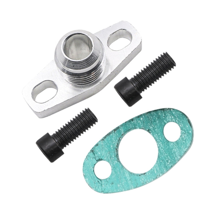 For T3 T4 T04E GT42 Car Turbine Oil Supply Pipe Flange Gasket AN4 Joint Adapter - Others by PMC TechLife | Online Shopping South Africa | PMC TechLife | Buy Now Pay Later Mobicred