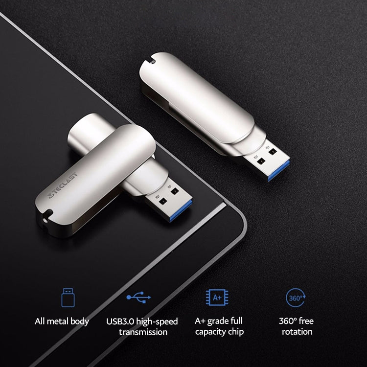 Teclast Leishen Plus Series USB3.0 Twister Flash Drive, Memory:32GB(Silver) - free shipping - PMC Jewellery - Order now!