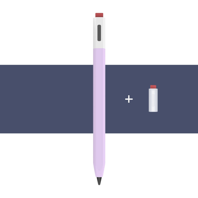 For Xiaomi Inspiration Stylus 1st LOVE MEI Retro Style Silicone Protective Pen Case(Purple) - Pencil Accessories by LOVE MEI | Online Shopping South Africa | PMC TechLife | Buy Now Pay Later Mobicred