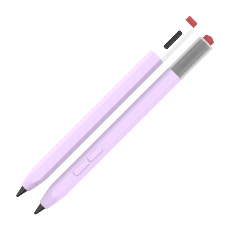 For Xiaomi Inspiration Stylus 1st LOVE MEI Retro Style Silicone Protective Pen Case(Purple) - Pencil Accessories by LOVE MEI | Online Shopping South Africa | PMC TechLife | Buy Now Pay Later Mobicred